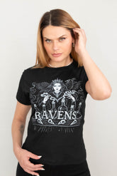 Camiseta Babylook Preta Raven's Poções